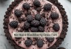 No Bake Blackberry Oreo Tart