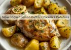Slow Cooker Lemon Butter Chicken & Potatoes