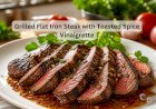 Grilled Flat Iron Steak with Toasted Spice Vinaigrette