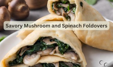 Savory Mushroom and Spinach Foldovers