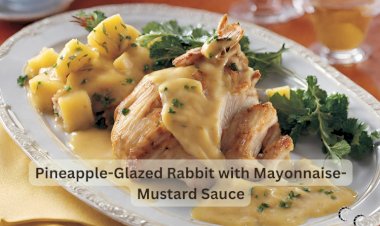 Pineapple-Glazed Rabbit with Mayonnaise-Mustard Sauce Recipe