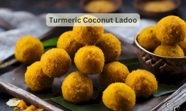 Turmeric Coconut Ladoo
