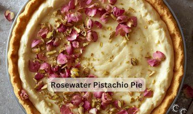 Rosewater Pistachio Pie