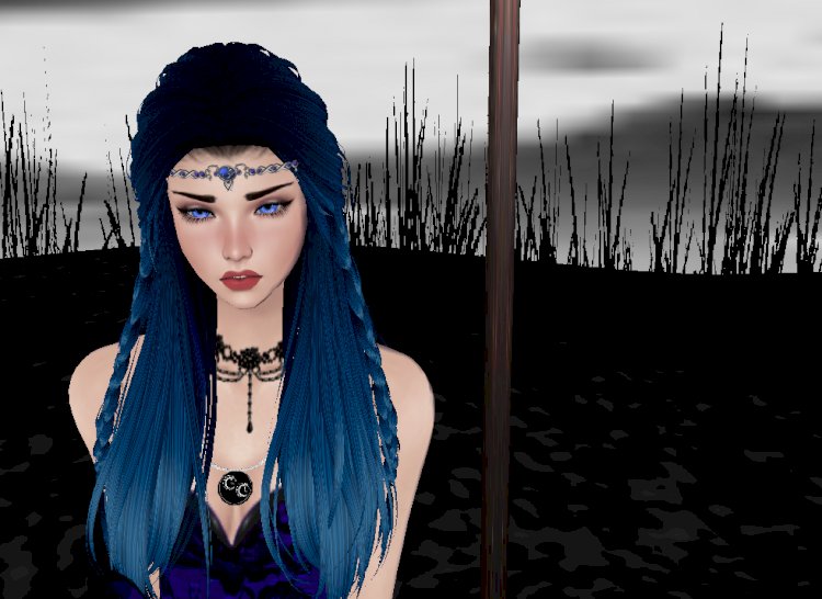 Skylar Nightshade Blue Hair