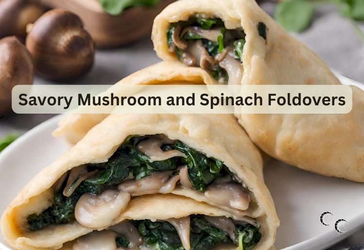 Savory Mushroom and Spinach Foldovers