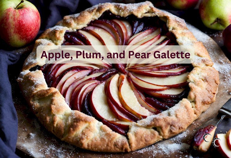 Apple, Plum, and Pear Galette Recipe