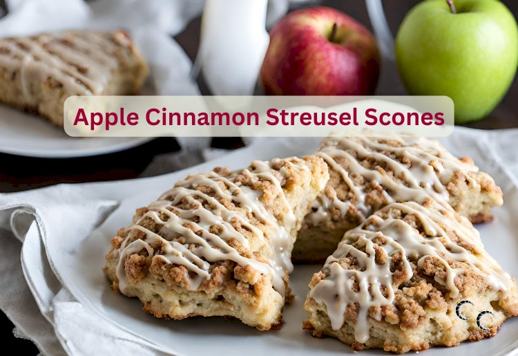 Apple Cinnamon Streusel Scones Recipe