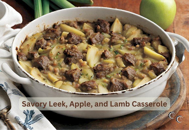 Savory Leek, Apple, and Lamb Casserole Recipe