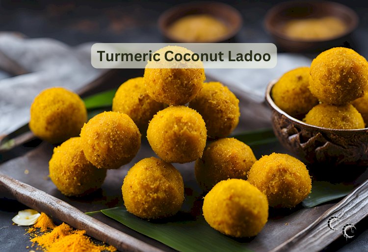 Turmeric Coconut Ladoo