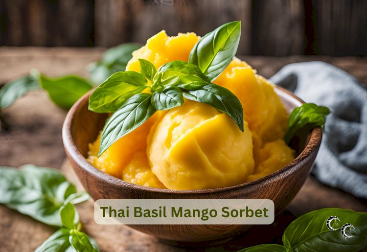 Thai Basil Mango Sorbet Recipe