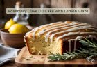 Rosemary Olive Oil Cake with Lemon Glaze