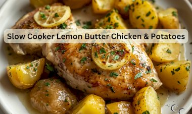 Slow Cooker Lemon Butter Chicken & Potatoes