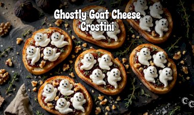 Ghostly Goat Cheese Crostini Recipe