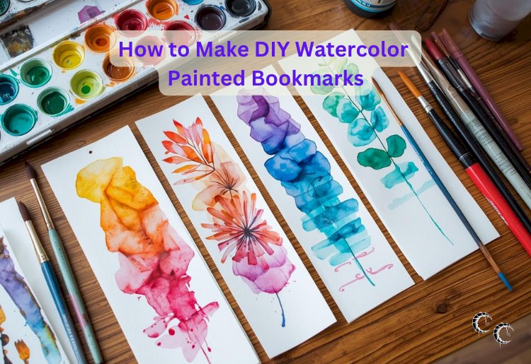 How to Make DIY Watercolor Painted Bookmarks