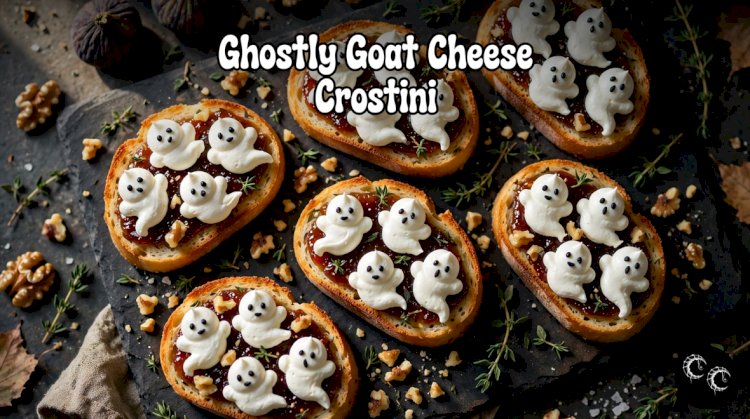 Ghostly Goat Cheese Crostini Recipe