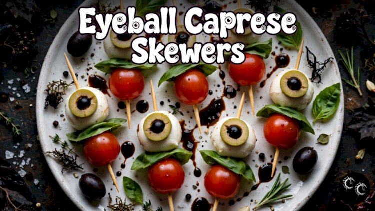 Eyeball Caprese Skewers Recipe